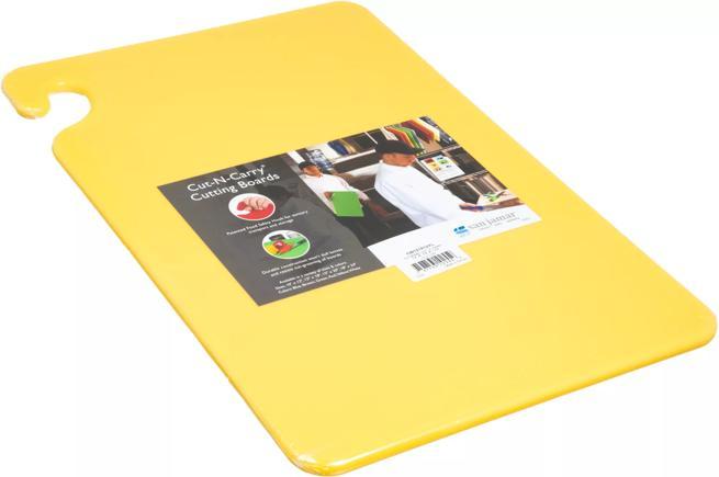 Cut-N-Carry Cutting Board 12"x18", Yellow