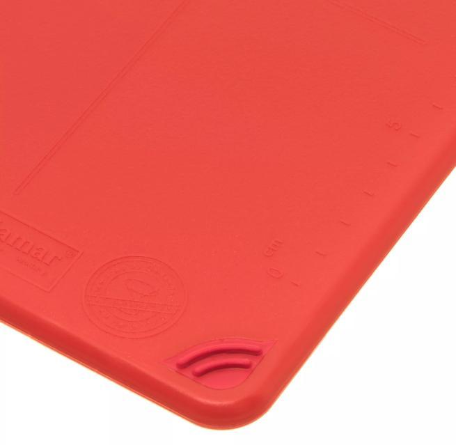 Saf-T-Grip Bar Cutting Board 6"x9", Red