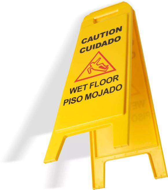 Flo-Pac® Safety Floor Sign, "Wet Floor"
