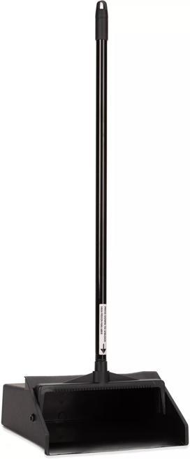 Flo-Pac 12" Black Duo-Pan Lobby Dust Pan