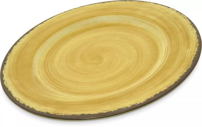 Mingle™ 11" Dinner Plate, Amber