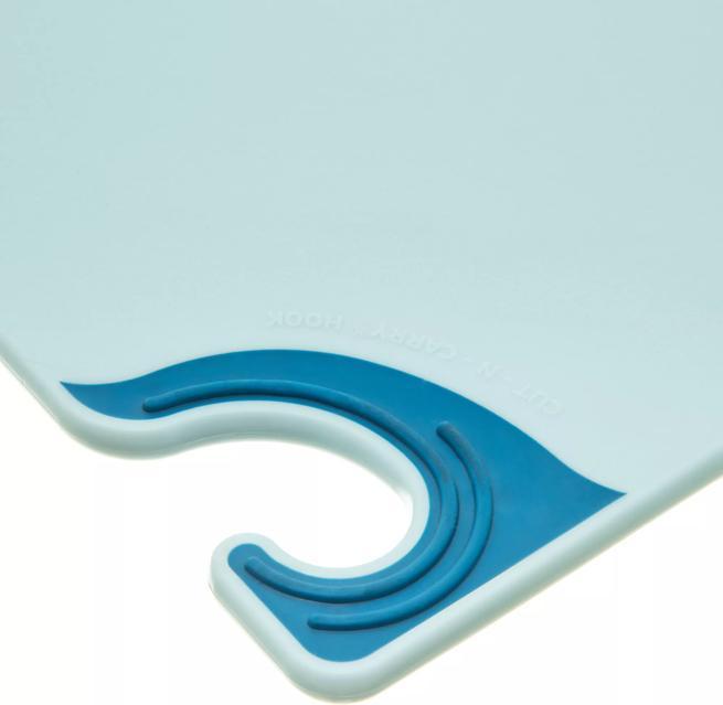 Saf-T-Grip X-Pediter Cutting Board 9"x12", Blue