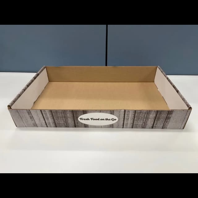 Large Corrugated Carry Box, 21.5" x 12" x 3.5"