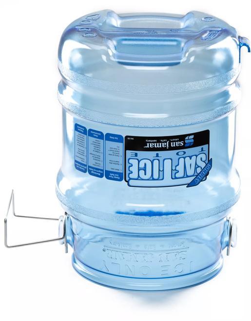 San Jamar Saf-T-Ice Shorty Ice Tote - 5 Gallon