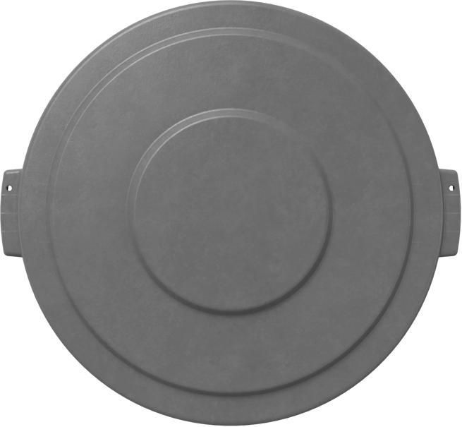 Bronco 32 gal. Gray Waste Bin Trash Container Lid