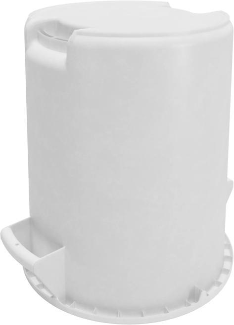 Bronco 10 gal. White Waste Bin Trash Container