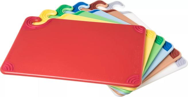 Saf-T-Grip Cutting Board Set 12"x18", 6-Color Set