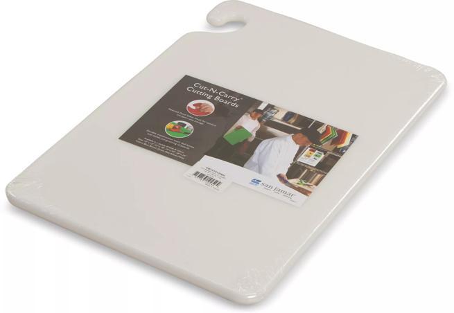 Cut-N-Carry Cutting Board 12"x18", White