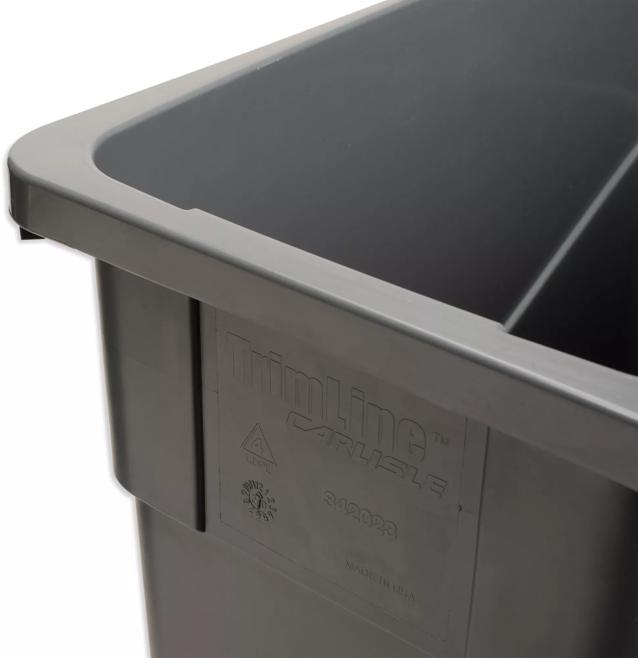 Trimline 23 gal. Gray Waste Container