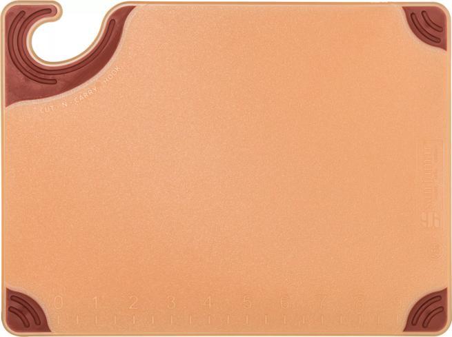 Saf-T-Grip X-Pediter Cutting Board 9"x12", Brown