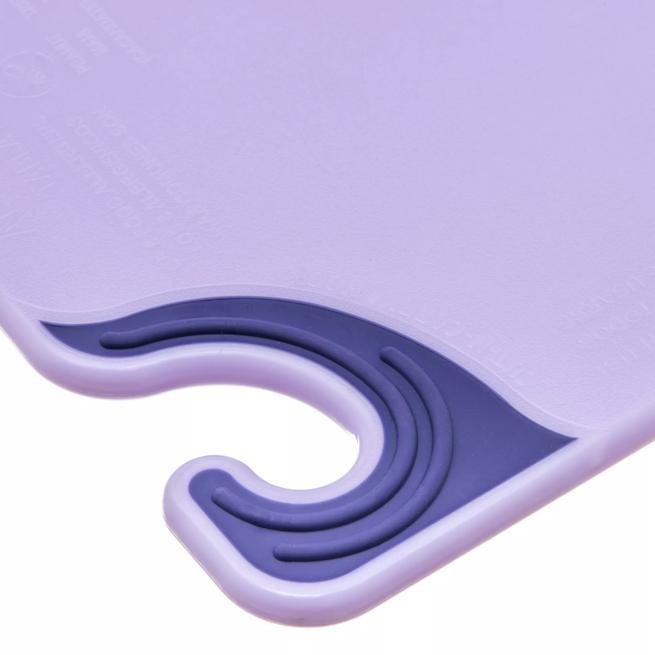 Saf-T-Grip Allergen Cutting Board 12"x18", Purple