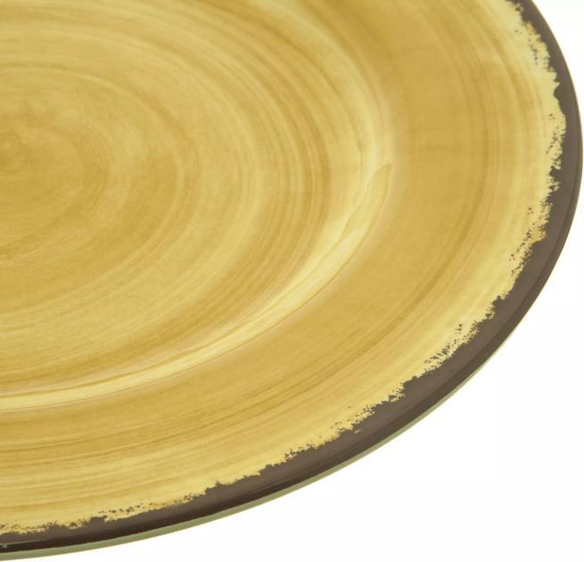 Mingle™ 11" Dinner Plate, Amber