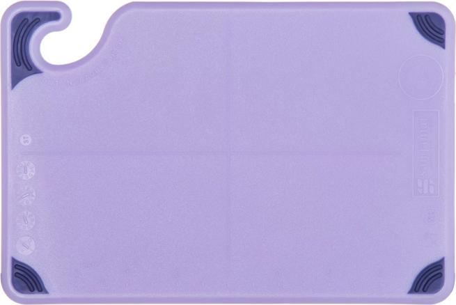 Saf-T-Grip Allergen Cutting Board 6"x9", Purple