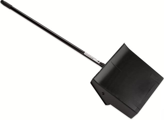 Flo-Pac 12" Black Duo-Pan Lobby Dust Pan