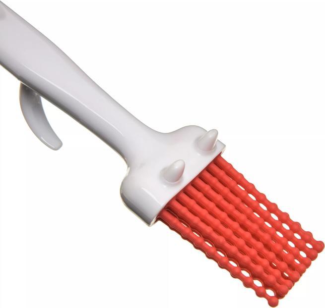 2" W Pastry Brush, Red Silicone