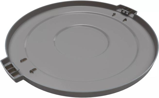 Bronco 20 gal. Gray Waste Bin Trash Container Lid