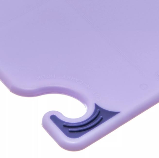 Saf-T-Grip Allergen Cutting Board 6"x9", Purple