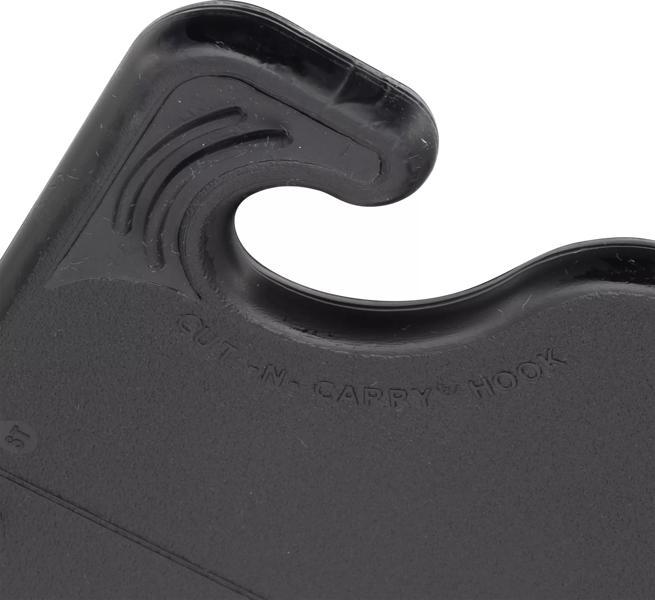 Saf-T-Grip Bar Cutting Board 6"x9", Black