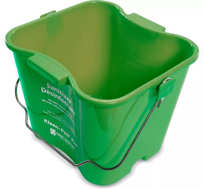 San Jamar 8 Qt. Kleen Pail Pro, Green