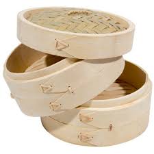 Bamboo Steamer Set 10" IncludeS 2 Steamers And 1 Cover