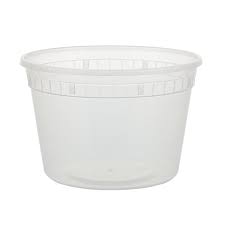 16oz Heavy Duty Microwavable Food Container, Bottoms Only