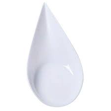 Mini Teardrop Plate/Spoon, White