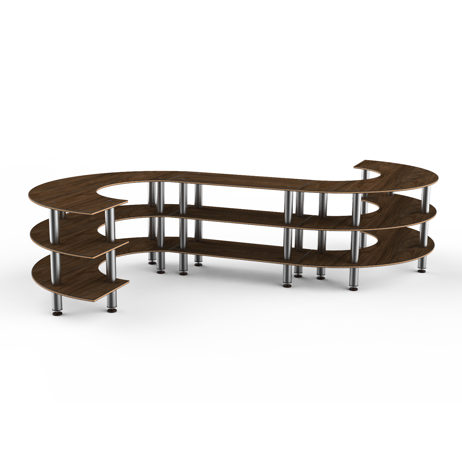 Medium S Buffet Station L 129.0" W 141.0" Modular