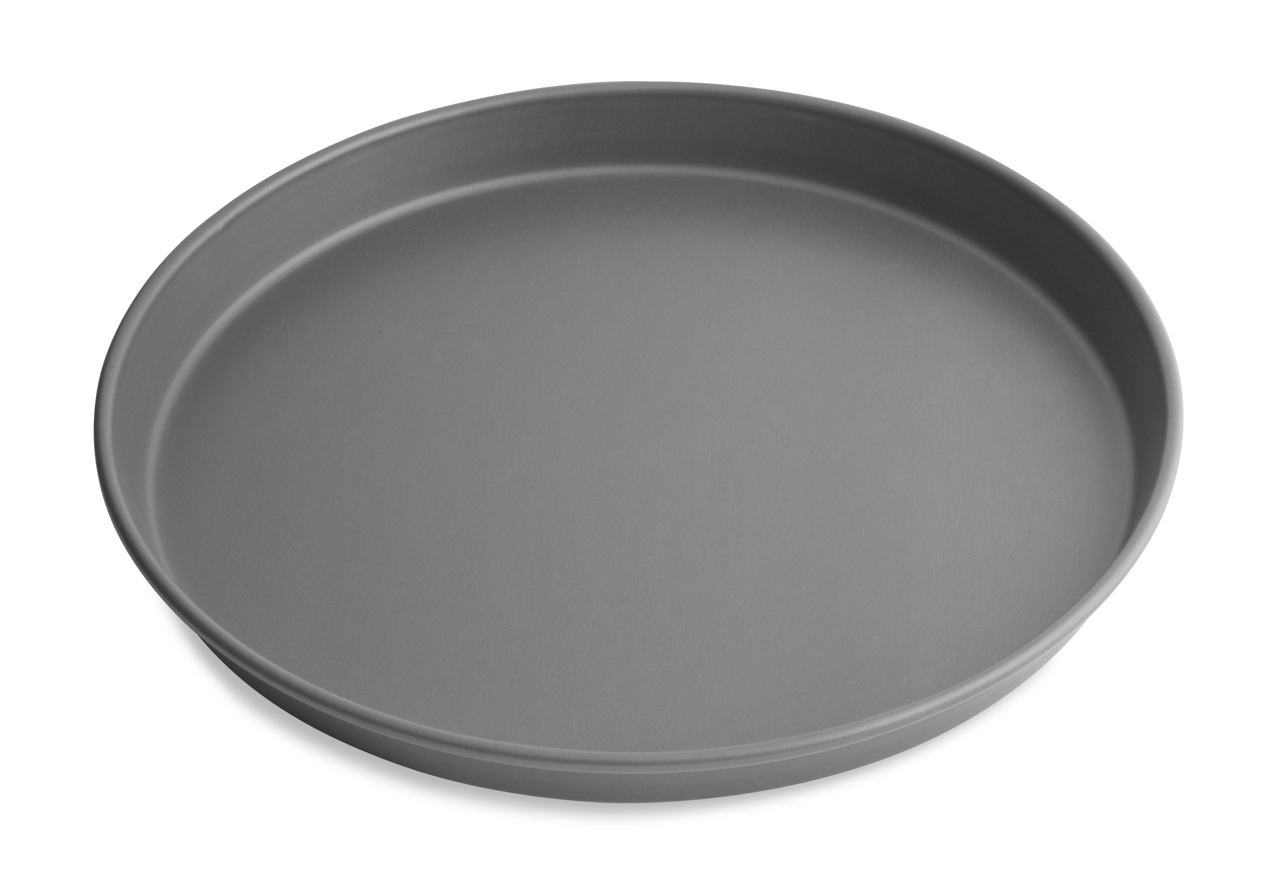 16.64" Solid Tapered Deep Dish Pizza Pan with Hard Coat Anodized Finish