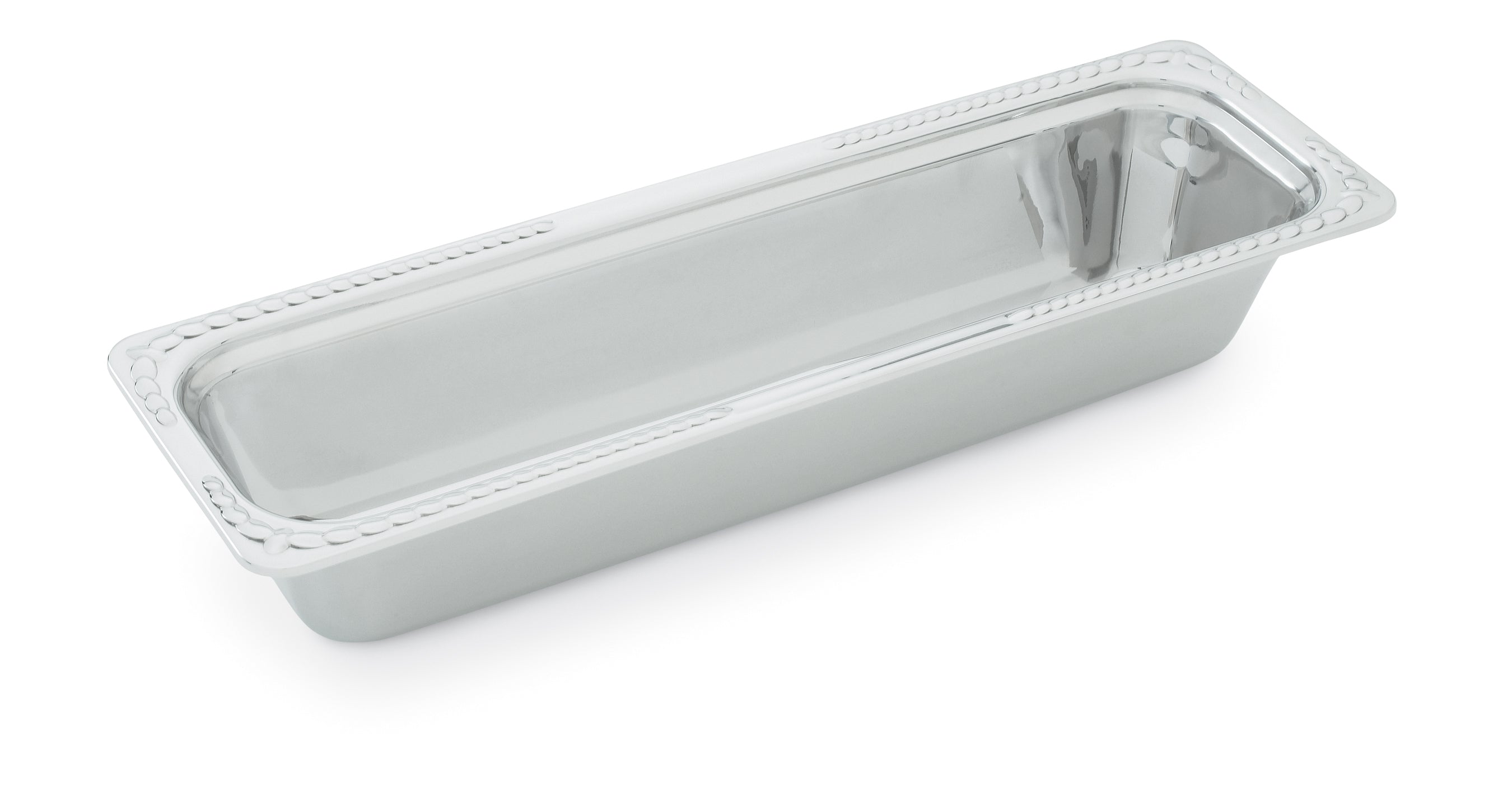 Half-size long Miramar® stainless steel decorative pan