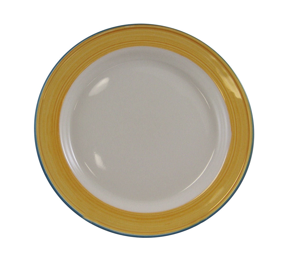 Slimline Plate 6.25" Dia. L 6.25" W 6.25" Rio Yellow