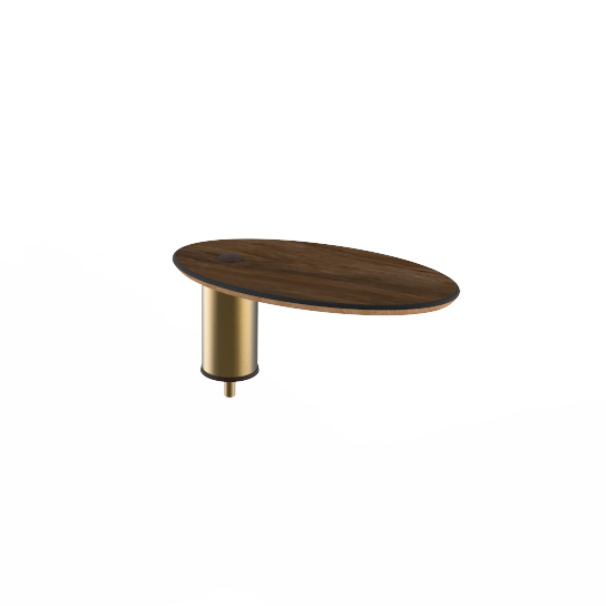 Small Oval High Display Shelf L 16.0" W 8.0" Modular