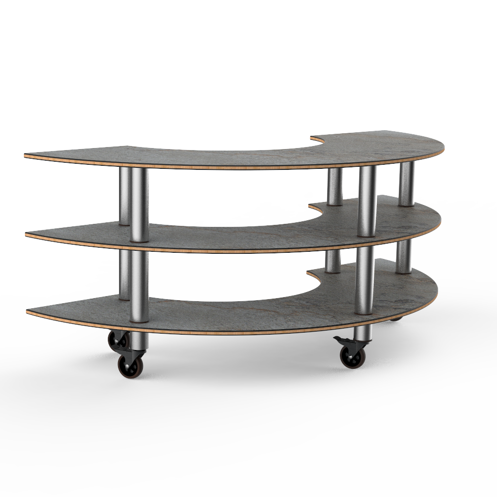 Creative Curved Station L 81.5" W 41.0" Modular