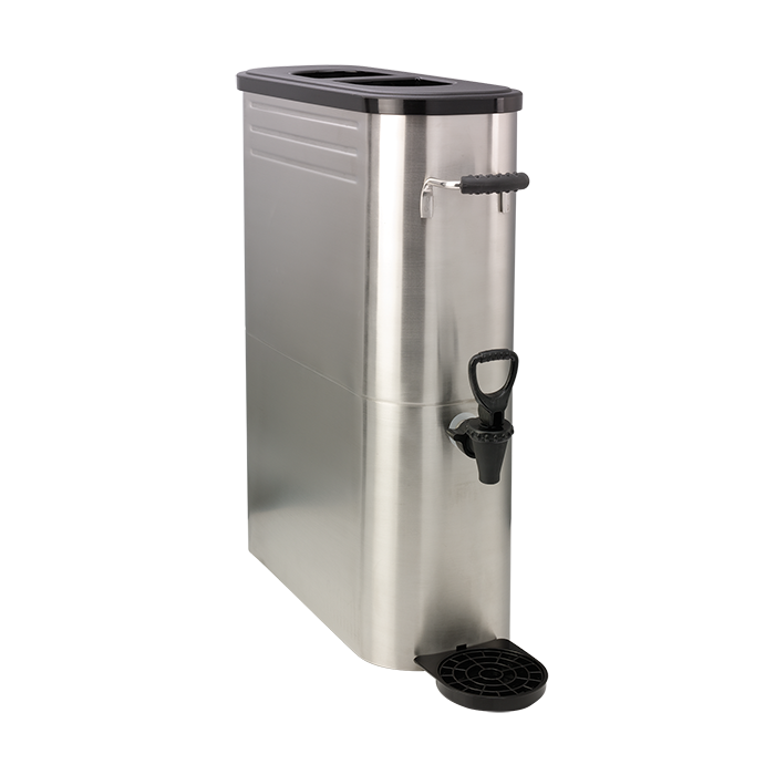 Commercial Tea Urn Slim 3.5 Gal - Stainless/Black