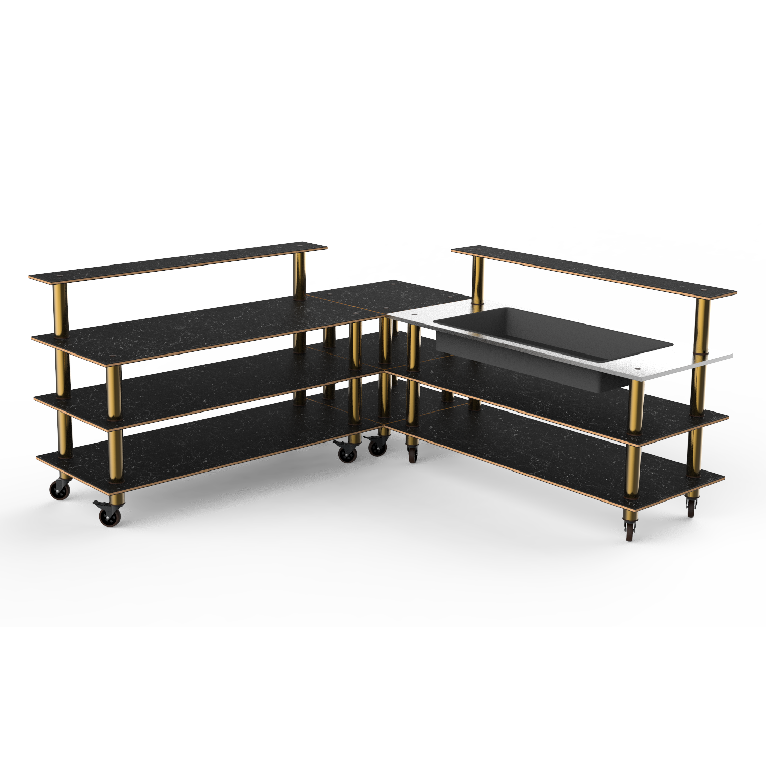 Cooling Corner Station L 100.5" W 100.5" Modular