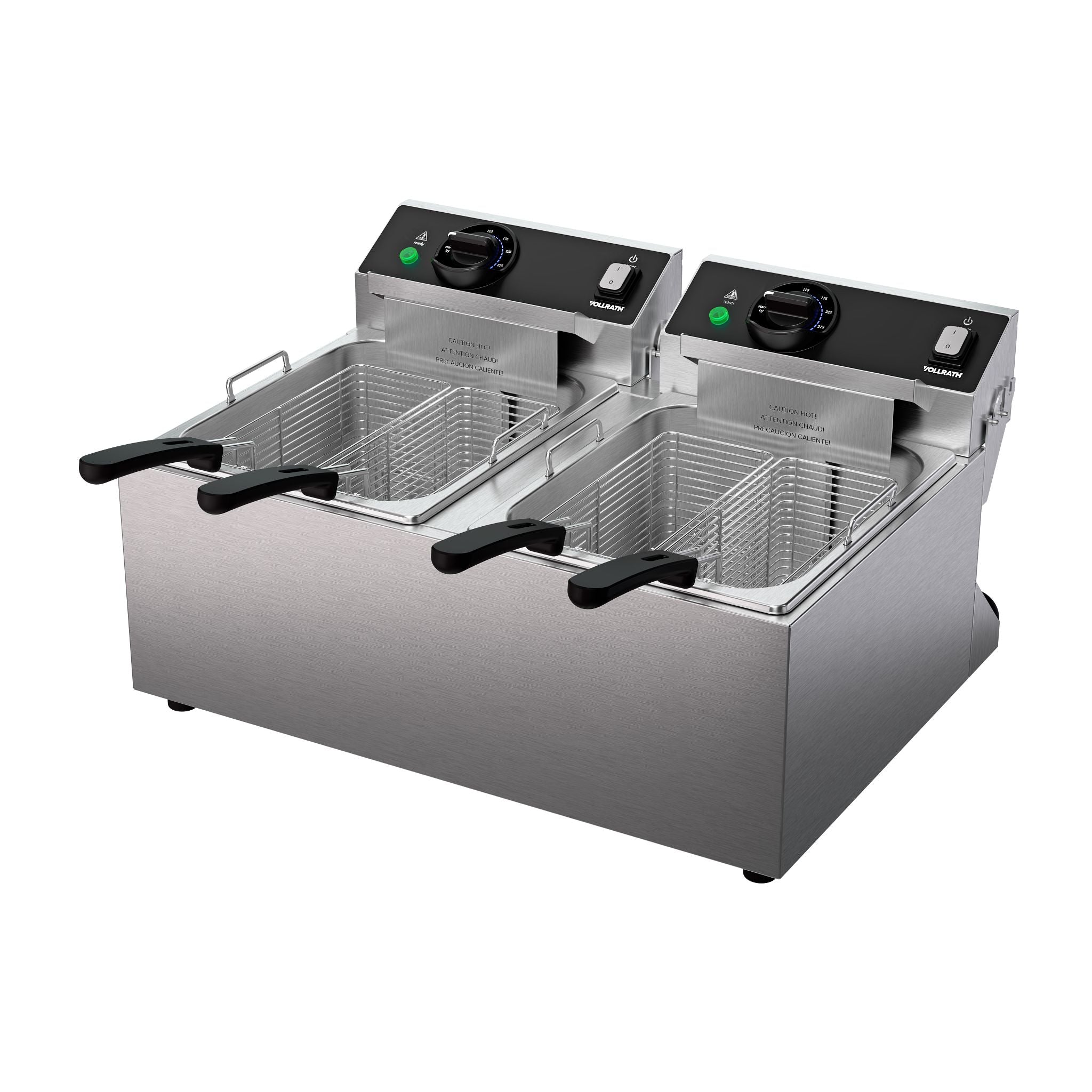 208-240-Volt 10 Lb. Standard-Duty Double-Well Countertop Fryer - Canada