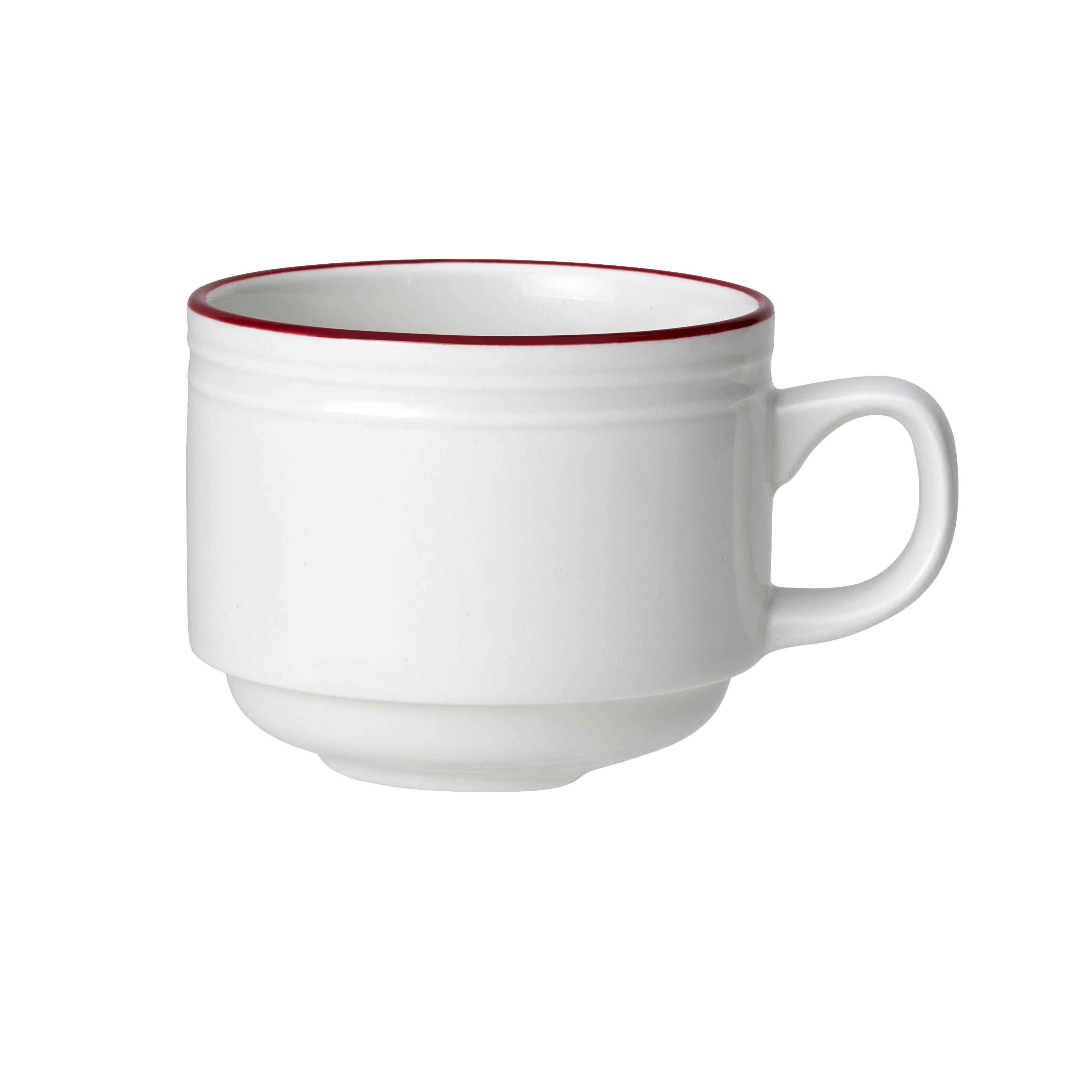 Stack Cup L 4.25" W 3.125" (7.0 Oz) Bead Maroon Ban