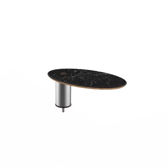 Small Oval Low Display Shelf L 16.0" W 8.0" Modular
