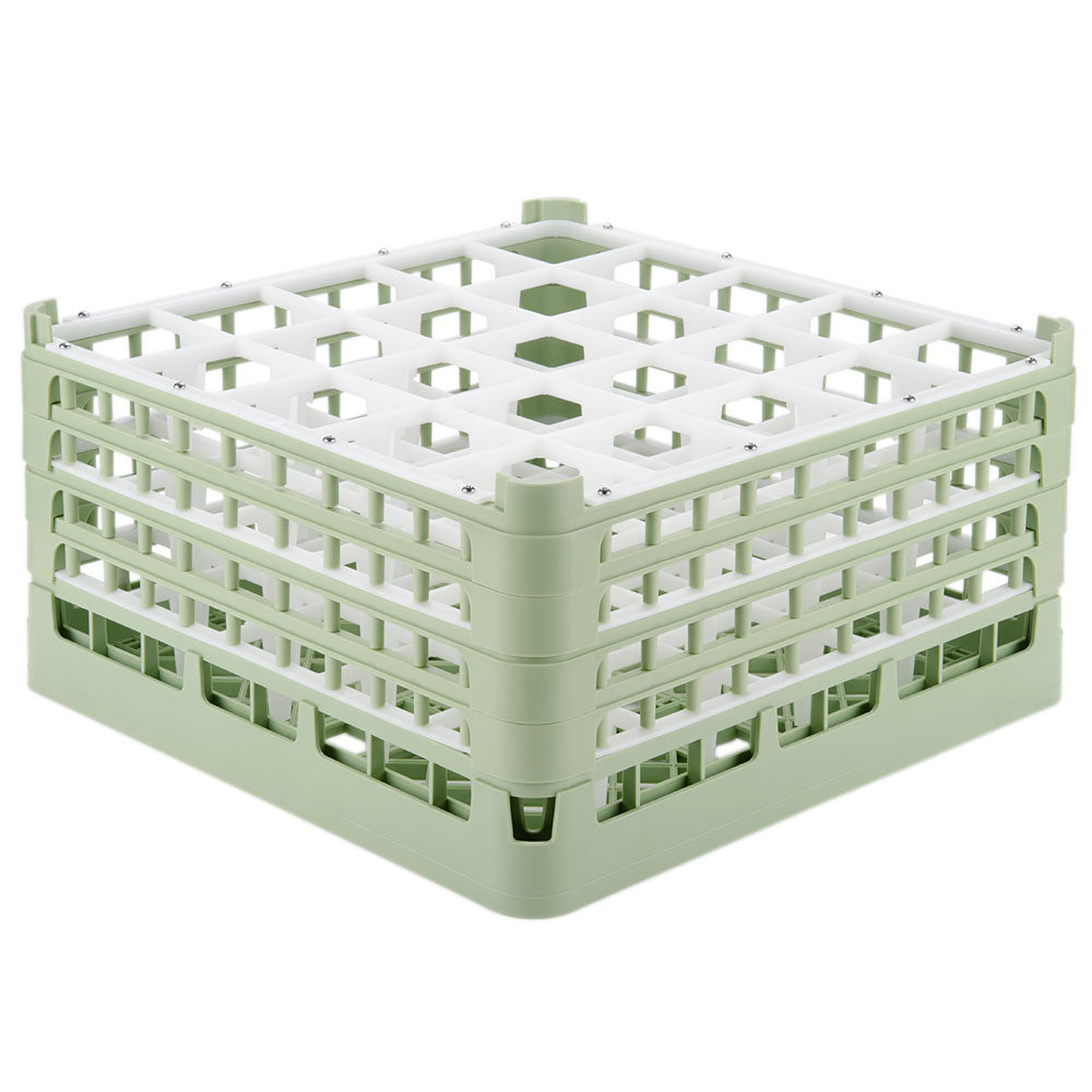 25-compartment XX-tall plus Signature full-size compartment rack in Light Green and top extender in Light Green