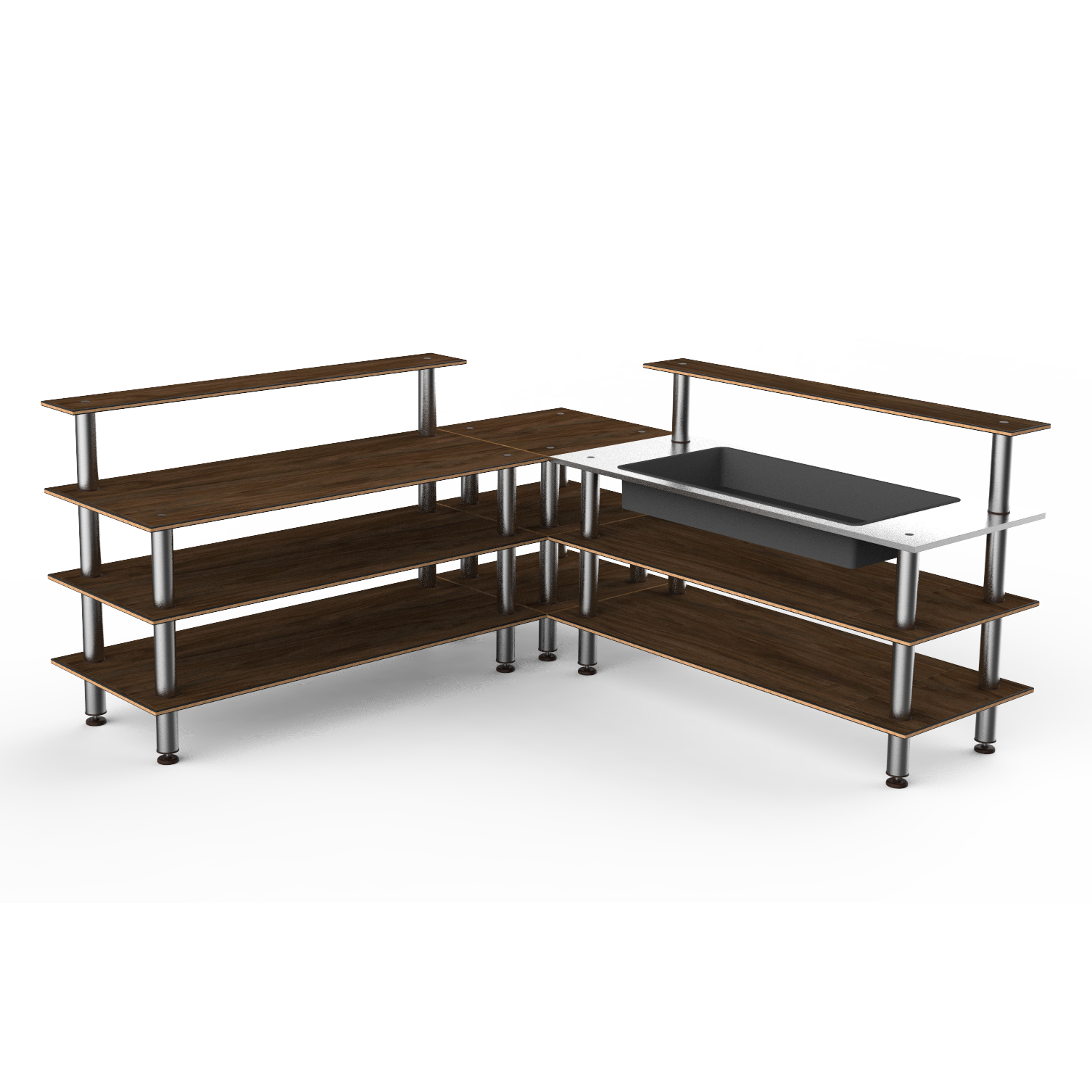 Cooling Corner Station L 100.5" W 100.5" Modular