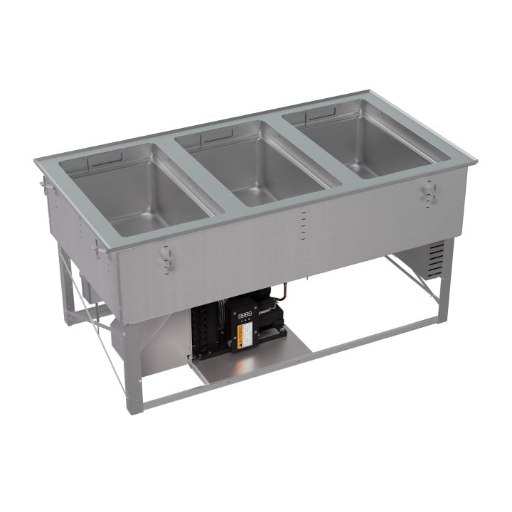 Modular Drop-In Hot/Cold/Freeze Food Well, 3-Well, No Drain, Standard Flange – 120/208–240V