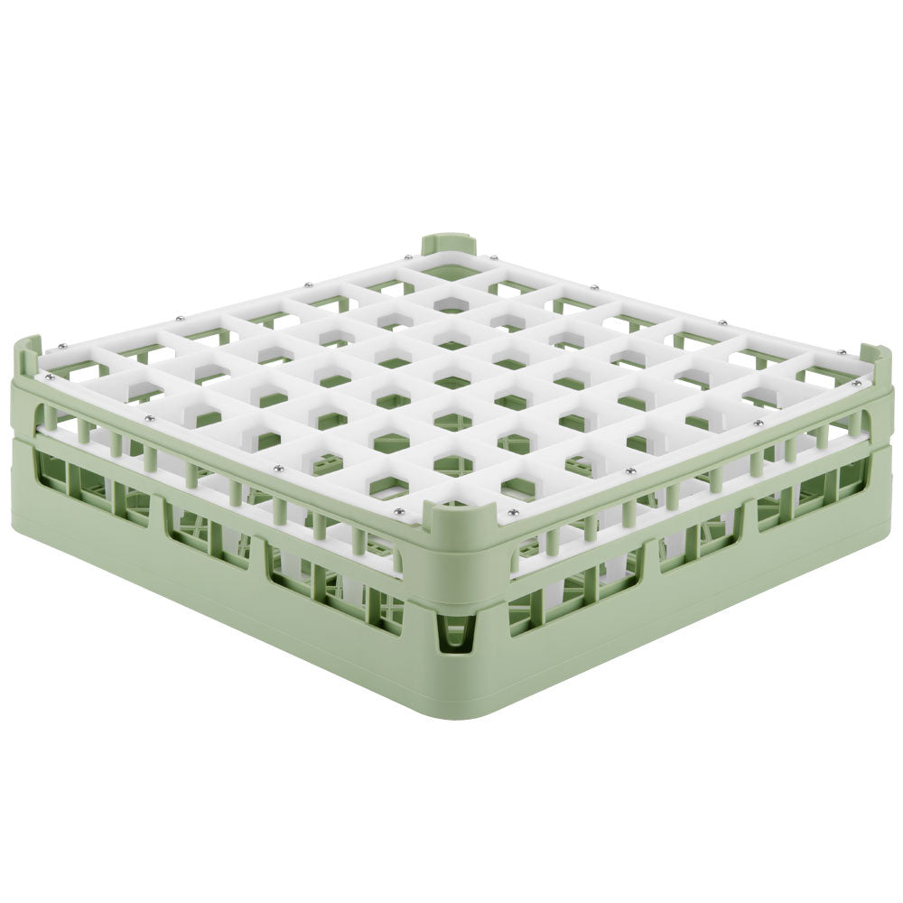 49-compartment medium Signature full-size compartment rack in Light Green and top extender in Light Green