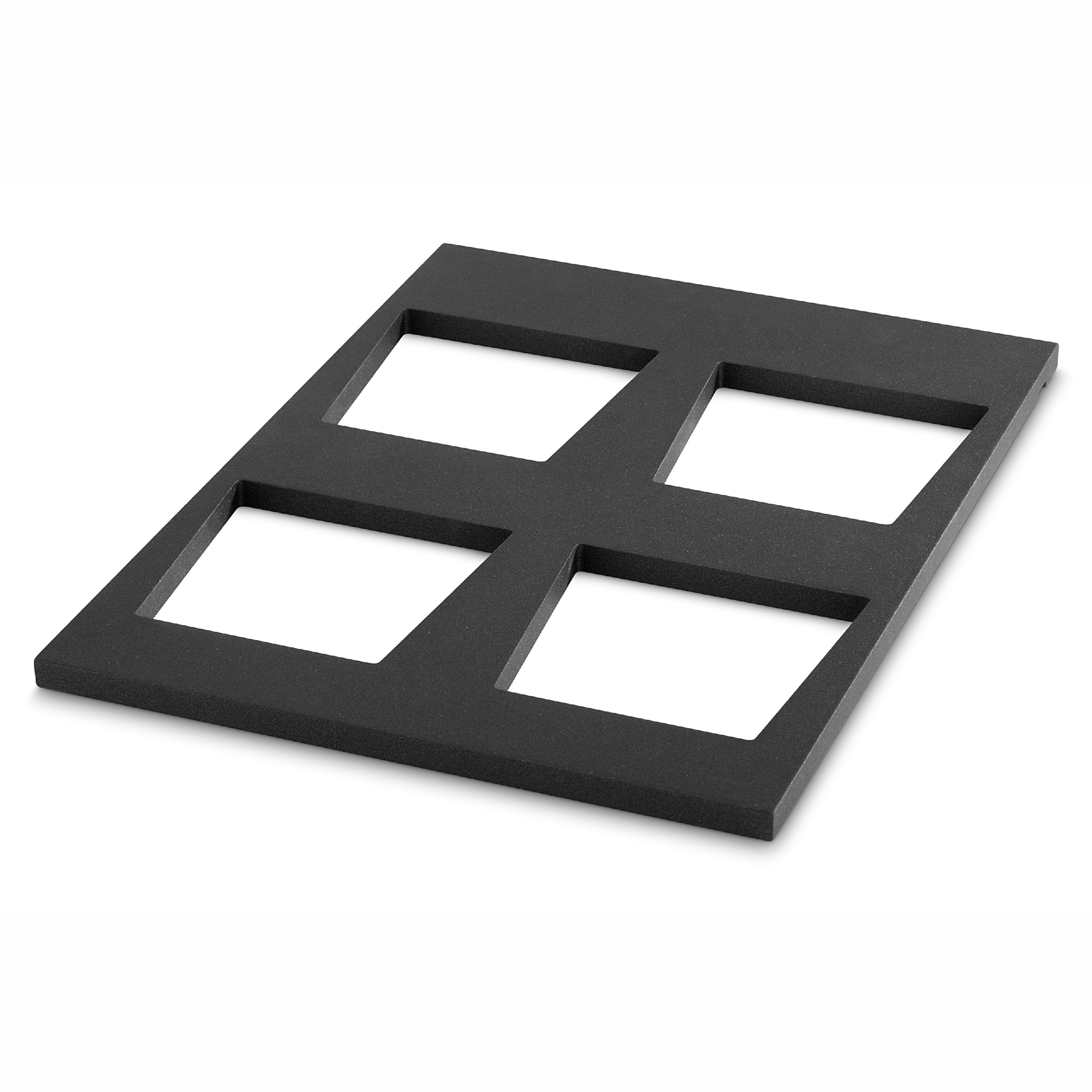 Cubic Display Shelves and Crossbars - Wood Display Template for 4 Bowls