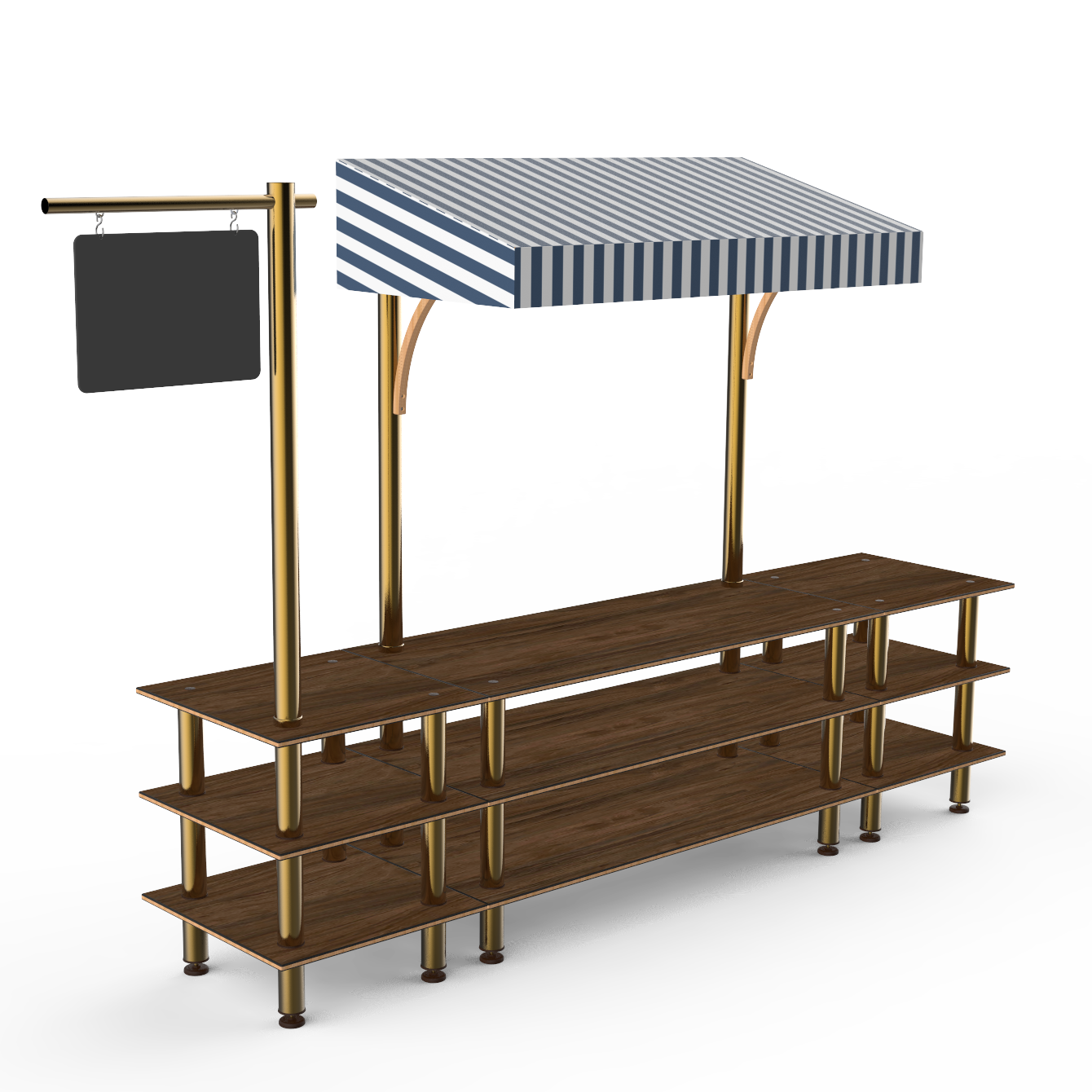 Bazaar Action Station L 130.0" W 33.0" Modular