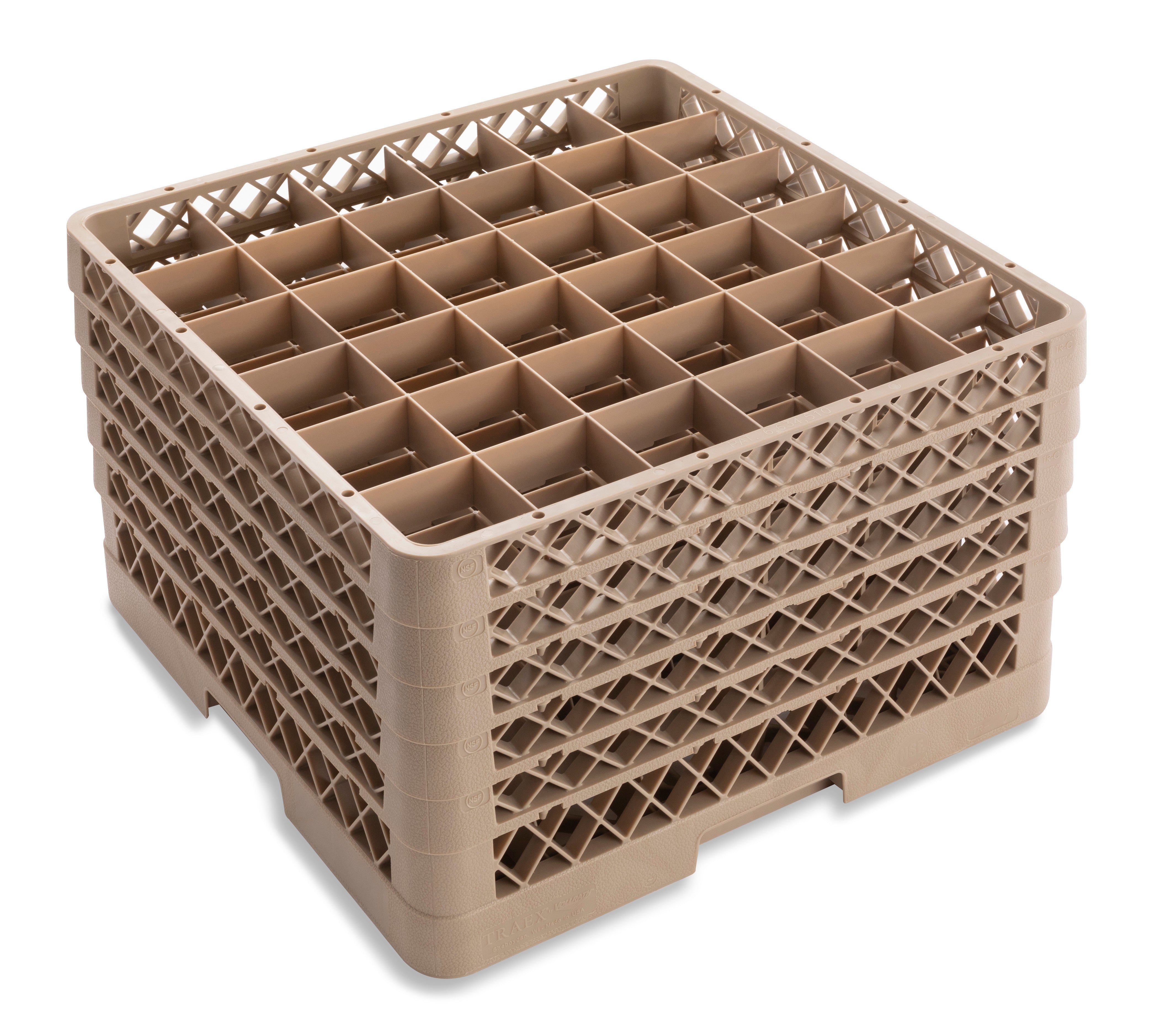 Traex® full-size square 36 compartment rack