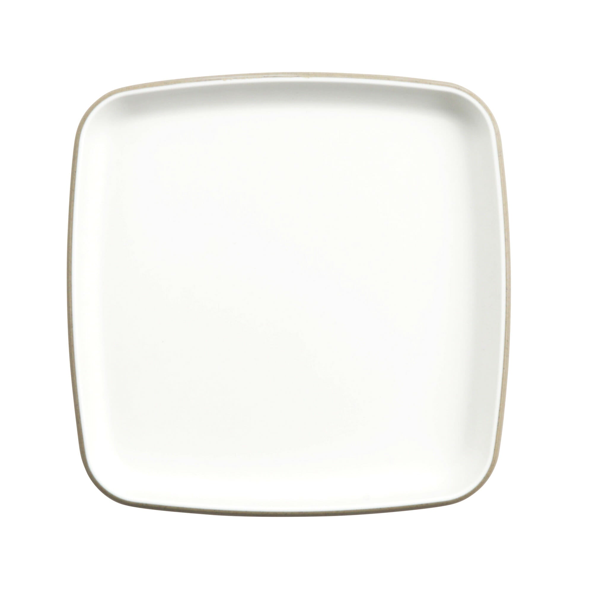 Cheforward Hatch 8.5" Square Melamine Plate, Touch of Honey/Sandstone