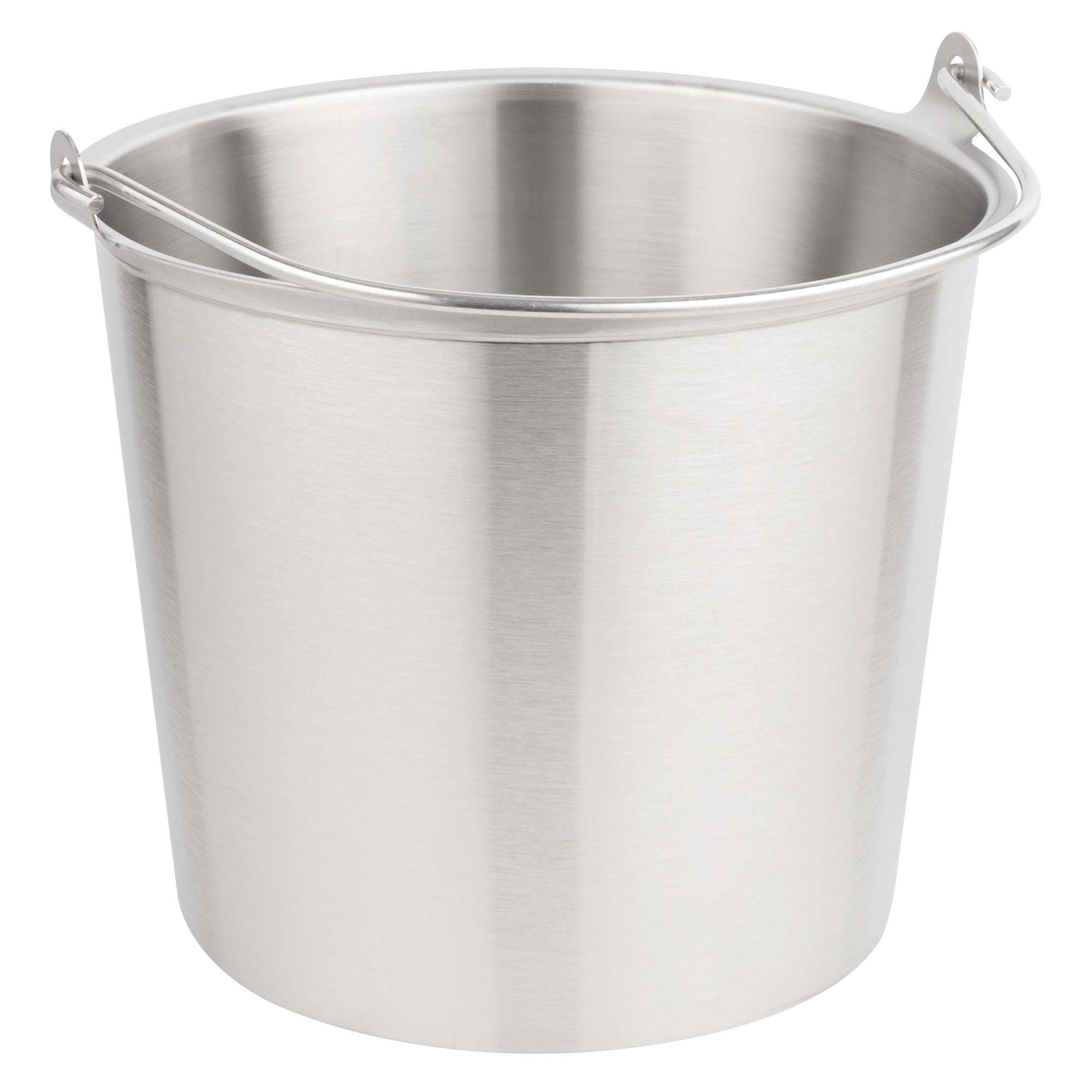 14 ¾-quart stainless steel tapered dairy pail - 14.75-QT