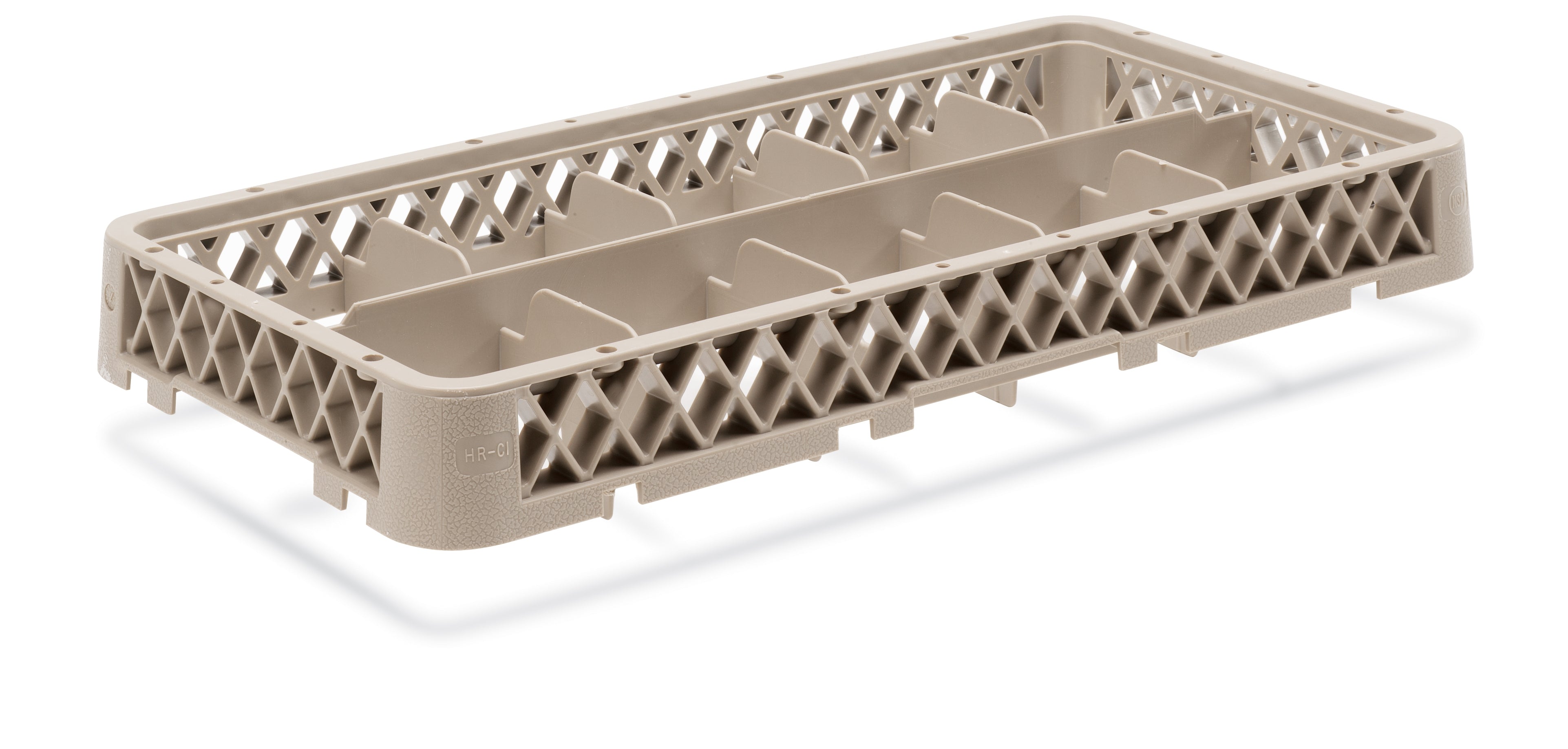 Traex® Half-Size 10 compartment Glass Rack 3" Inside Height with One Extender
