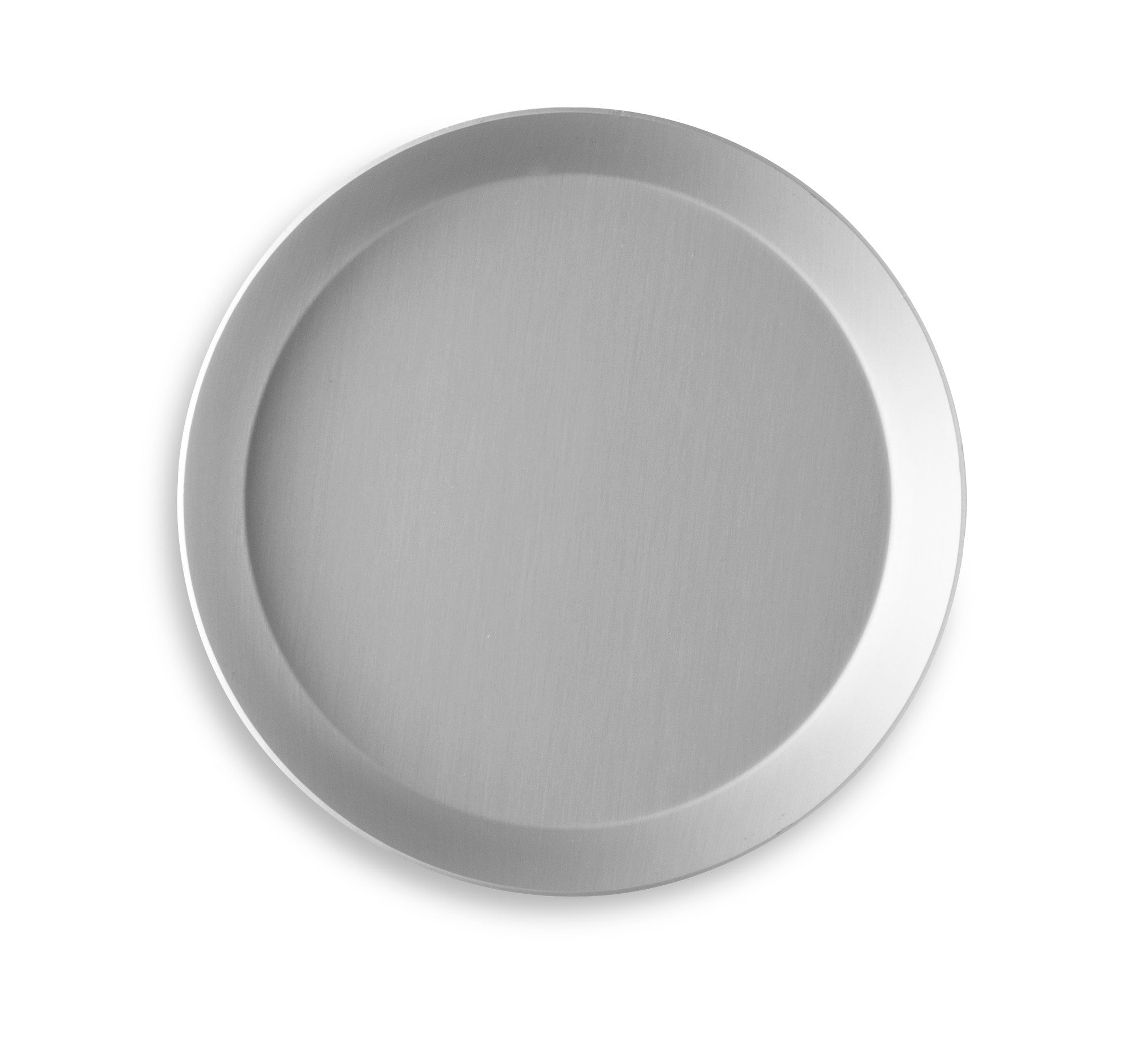 8" Solid Press-Cut Pizza Pan with Clear Coat Anodized Finish