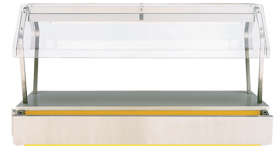88-inch NSF2 Classic Economy Buffet Breath Guard 6 Well or 6 Pan