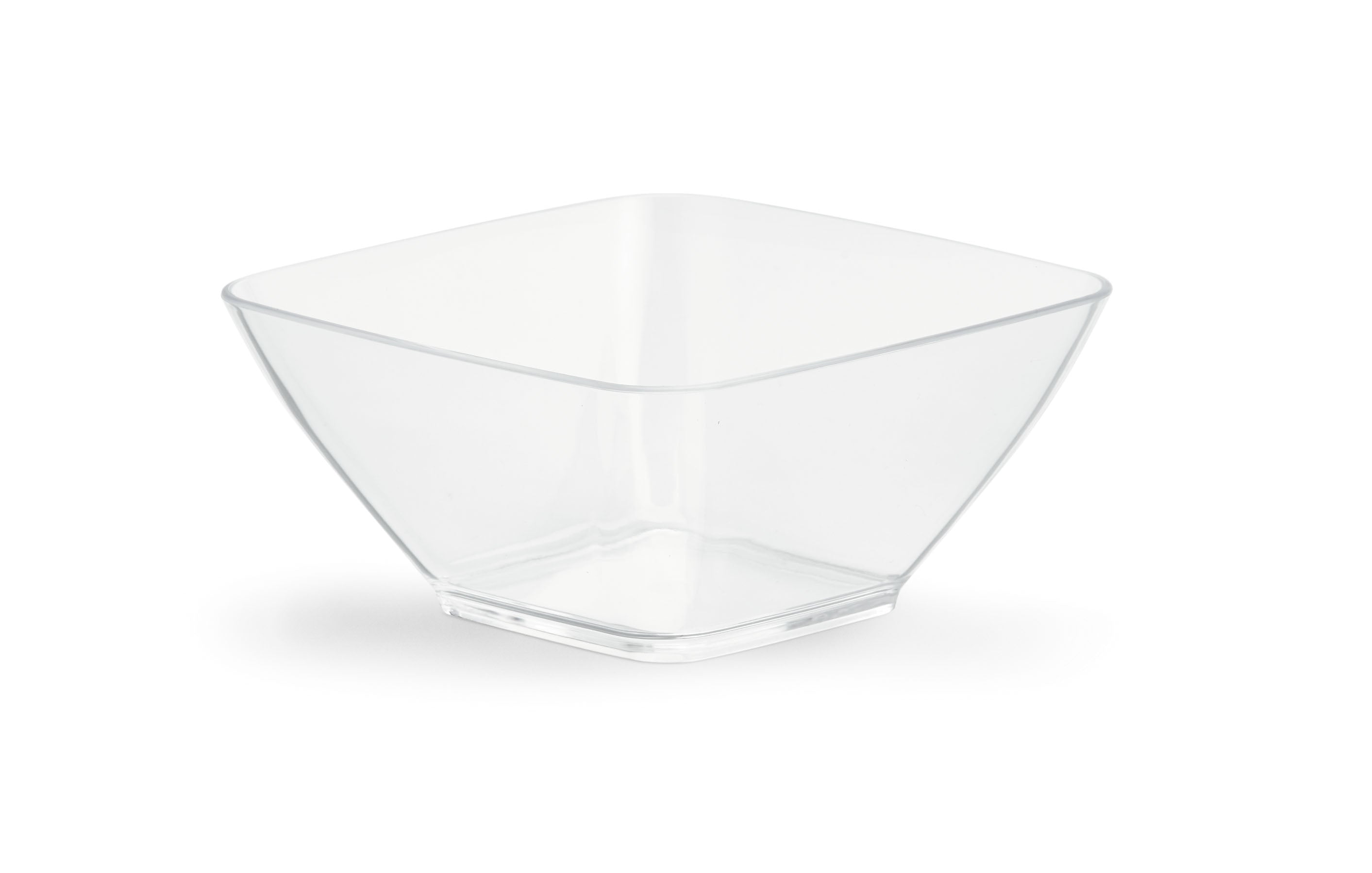 Small Square Clear Cubic Acrylic Bowl - 0.63 QT